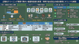 企業内クリーニング事業で障がい者雇用促進を実現｜特例子会社設立の